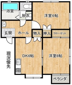 【間取り】 | メゾンアスカB棟