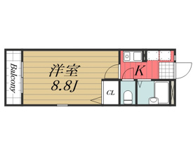 【間取り】 | MⅢマンション　B