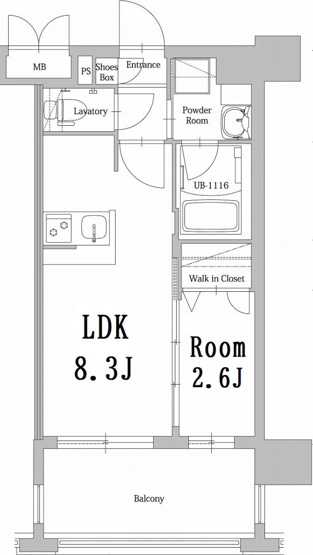 【間取り】 | 新品家具付きマンション香椎駅前45(KaGood福岡)