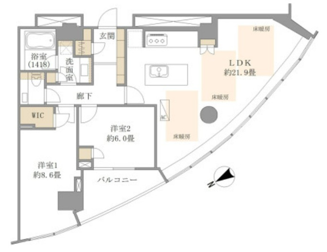 【間取り】 | アトラスタワー西新宿