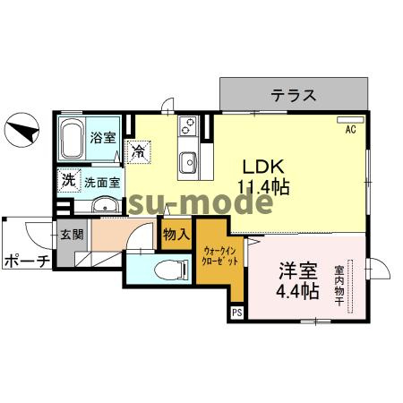 【間取り】 | スタティオⅡ B