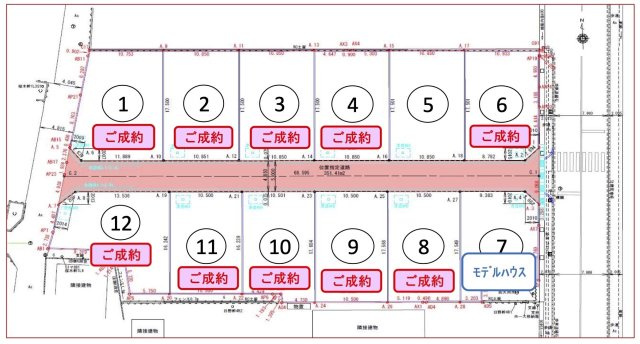 中野市三好町　ヒルズガーデン三好町の区画図|建築条件なし！いつでも見学可能です♪お問合せは＜Tel 026-477-7419＞まで♪