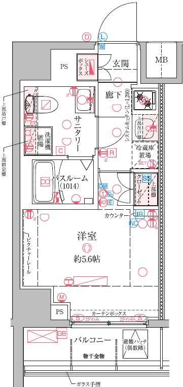 クレヴィスタ横浜関内の間取り