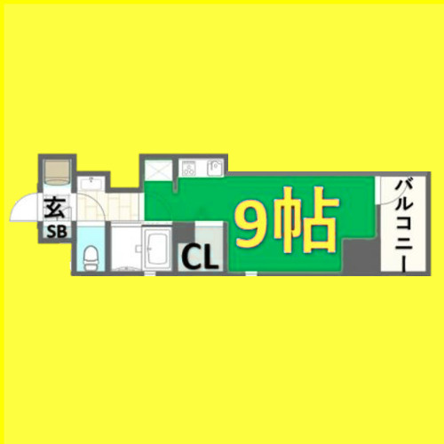 アスナ　名古屋市賃貸　仲介手数料無料の間取り