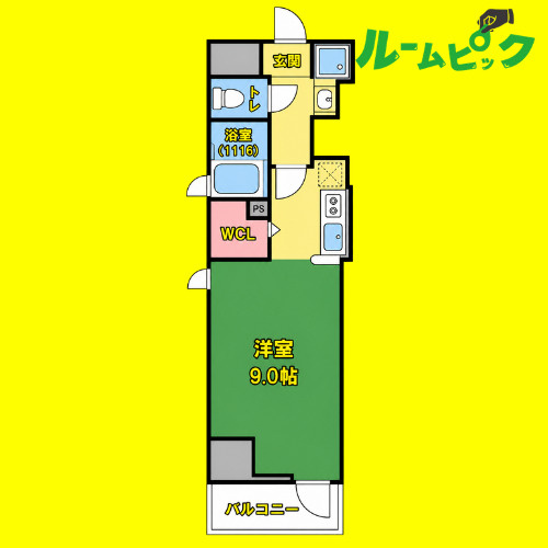 アスナ　名古屋市賃貸　仲介手数料無料の間取り