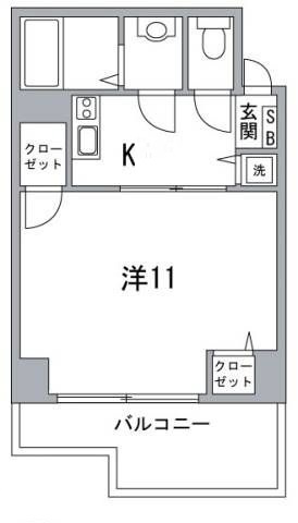 レイローズビルの間取り|間取りです。