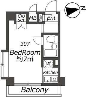 【間取り】 | AP1557 セントヒルズ西台第二 307 | 








