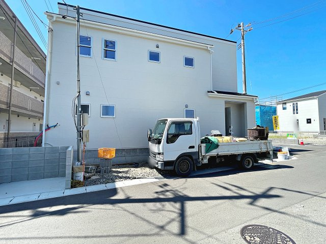 新築戸建・新築建売　福島市大森第10　大森小・信夫中の前面道路含む現地写真