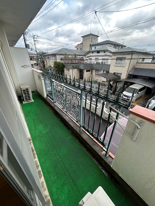 アサワハイツのバルコニー
