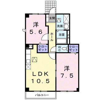 【間取り】 | ビバリーホームズＤ