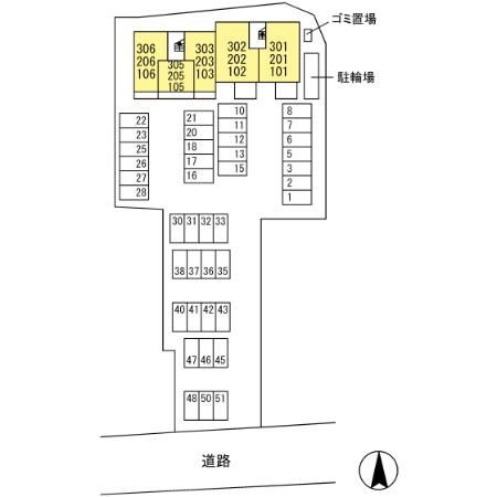 レジデンスの区画図