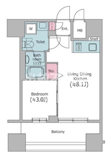 【間取り】 | クレヴィアリグゼ日暮里