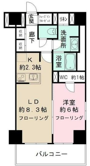 カメリアコート　新宿の間取り|間取りです。