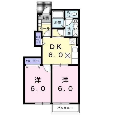 ラモードパレ・ハシバの間取り