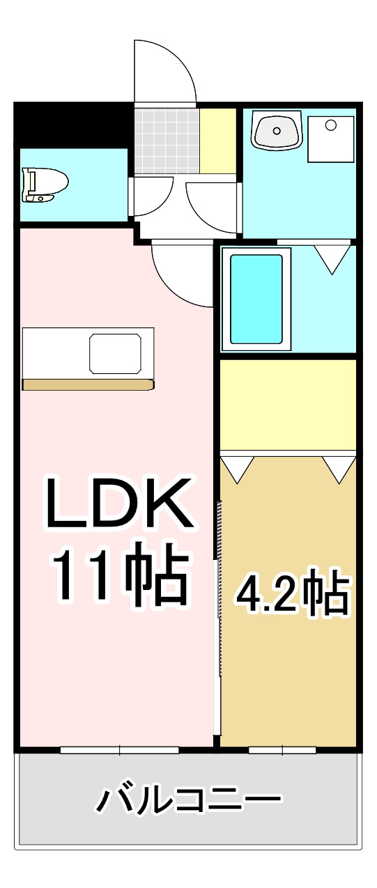 レジェンド桜 八番館の間取り