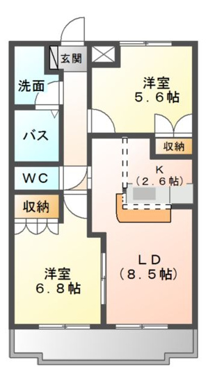 【間取り】 | グリーンコーポⅡ