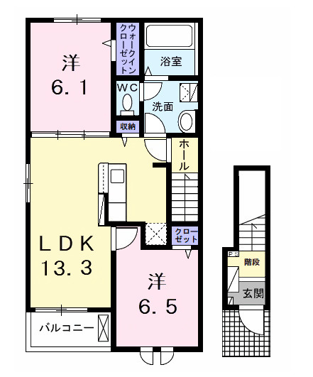 【間取り】 | ラヴィエールⅡ