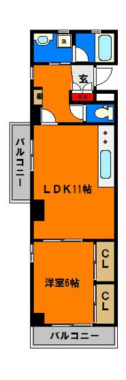 【間取り】 | プレジール弁天 | 収納力◎設備充実マンション☆