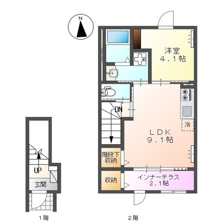 ☆1LDKの使いやすい間取り☆