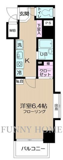 【間取り】 | 日神パレステージ三軒茶屋第２