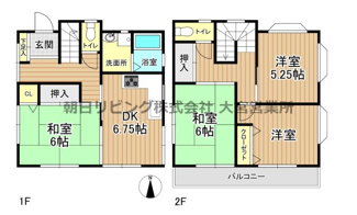 【間取り】 | 北区日進町２丁目戸建