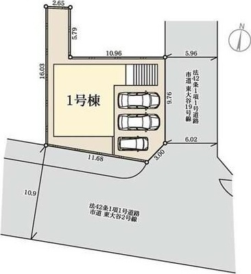 【区画図】 | 戸畑区東大谷１丁目 | 「新築専門店」の当社なら、仲介の手数料0円で案内可能です♪お部屋探しはまずは当社から始めましょう♪
