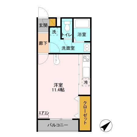 クレール・シャンブルの間取り