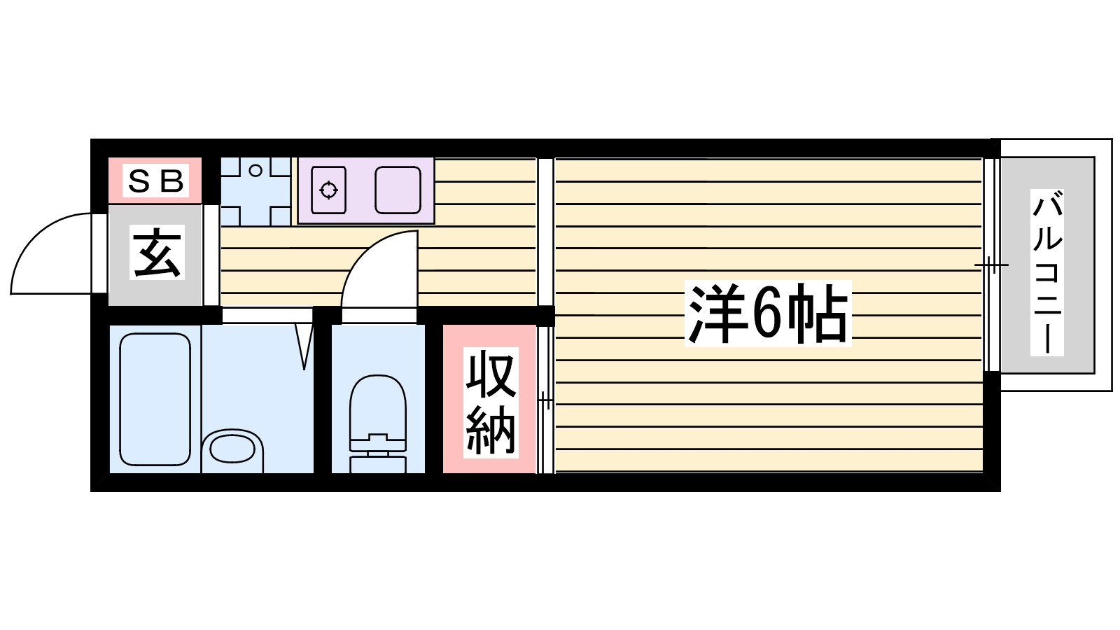 クイーンハイツ青山Aの間取り