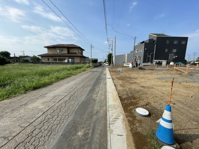 新築戸建・新築建売　太田市新田上江田町第2　綿打小学校・綿打中学校の前面道路含む現地写真