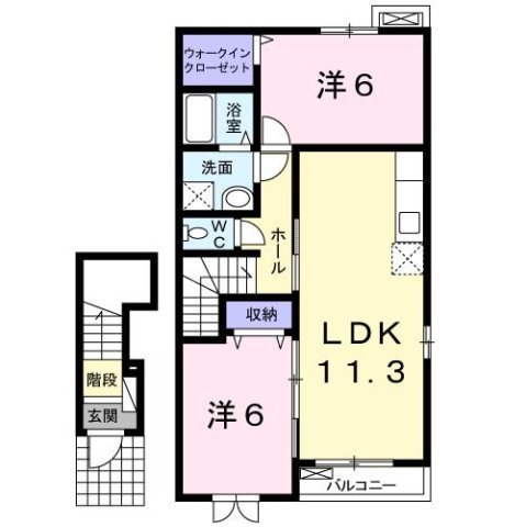 モーダ　パラッツオの間取り