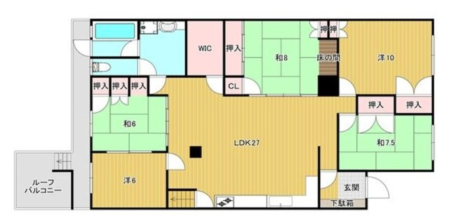 シャトー金沢の間取り