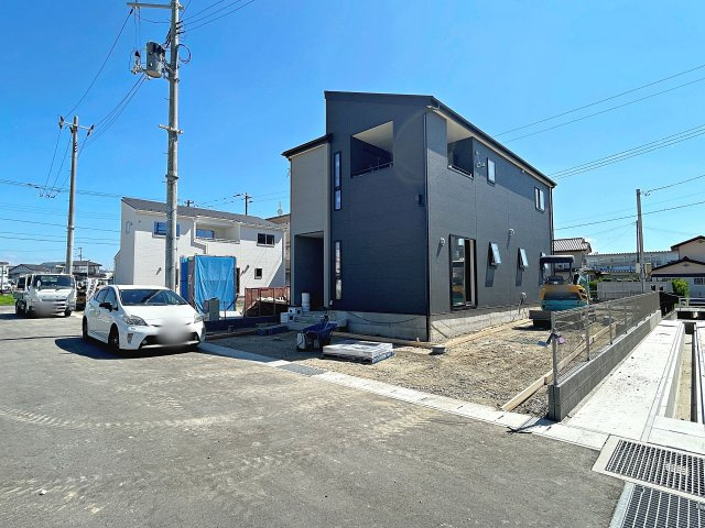 新築戸建・新築建売　福島市大森第10　大森小・信夫中の前面道路含む現地写真