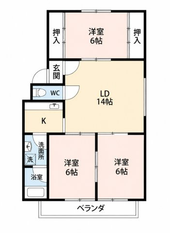 百石マンション　１号館　　刈谷市近郊の賃貸ならクラスホーム刈谷店の間取り