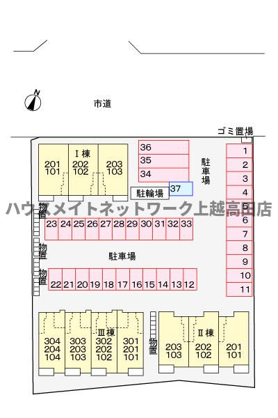 ル・ヴァヌルー　Ⅰの区画図|配置図