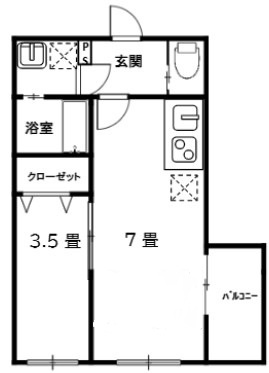 MELDIA蕨Ⅲの間取り