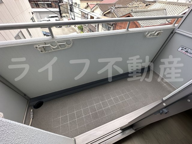 グランデージ新深江のバルコニー|落ち着いた時間を過ごせるバルコニーです