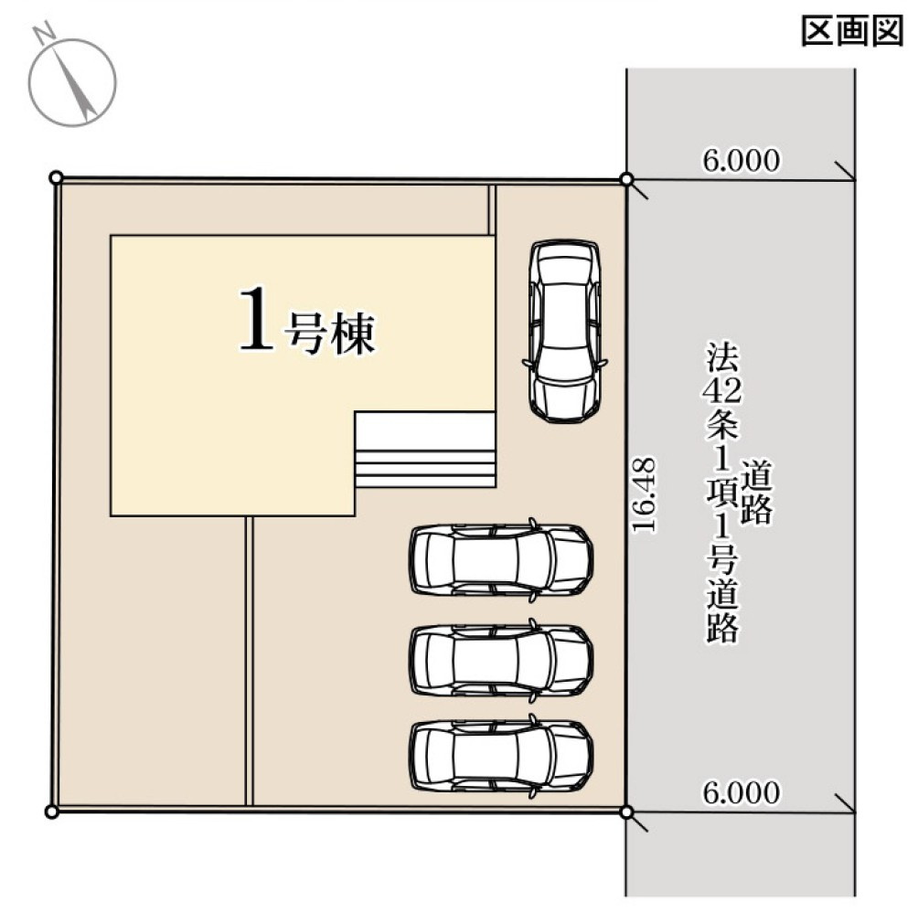 【LiveleGarden】宇都宮雀の宮 第7 全1棟の区画図