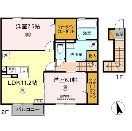 ヴェルドミールⅤの間取り