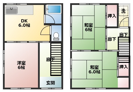 【間取り】 | 堺市中区八田西町2丁6-42