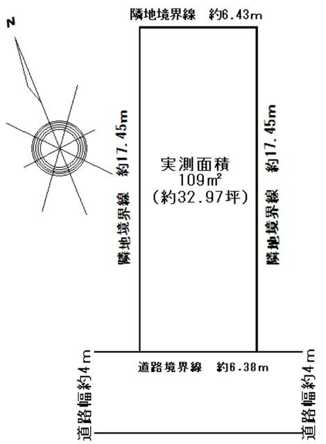 【トーヨーホーム売主/売土地】豊田市岩倉町平古の区画図|約32.97坪
