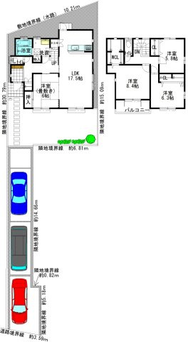 【トーヨーホーム売主/売土地】前飛保町寺町ⅡB区画の参考プラン|参考間取図