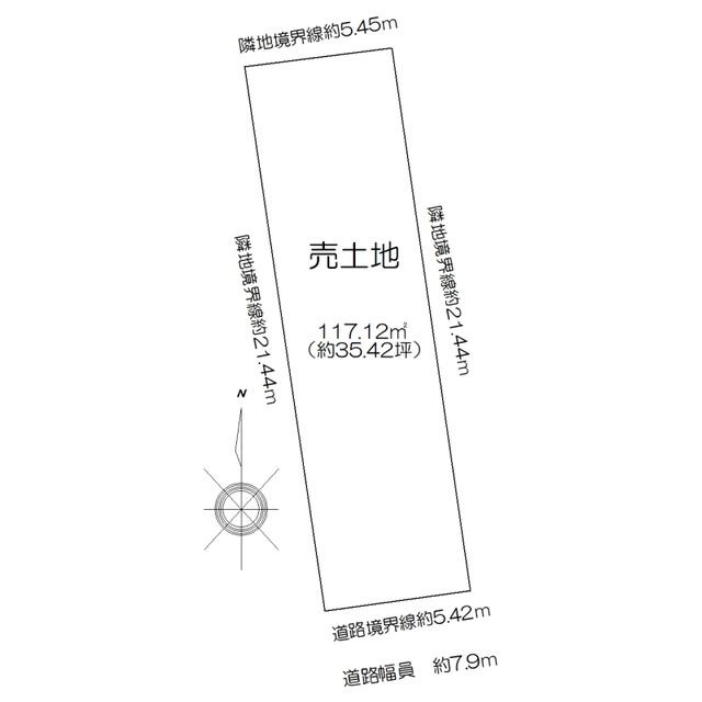 【トーヨーホーム売主/売土地】北区如来町の区画図