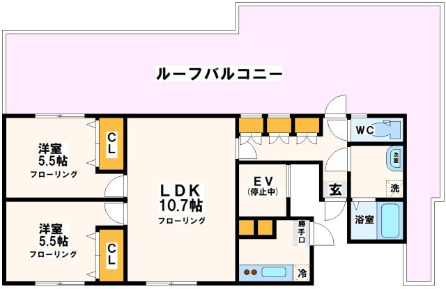 世田谷区船橋１丁目の賃貸マンションの間取り