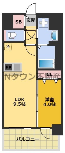 【間取り】 | プレサンス今池駅前フェルディノ | 間取りです。