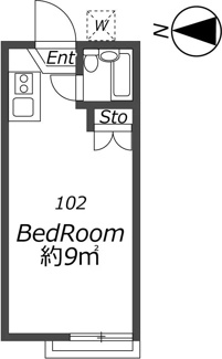 【間取り】 | AP1240 ハウス新桜台 102 | 



