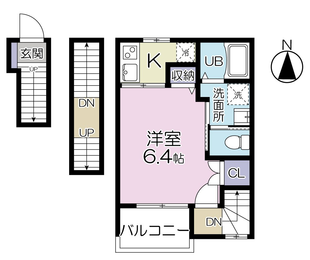 グランシャレー亀有Ⅱ の間取り