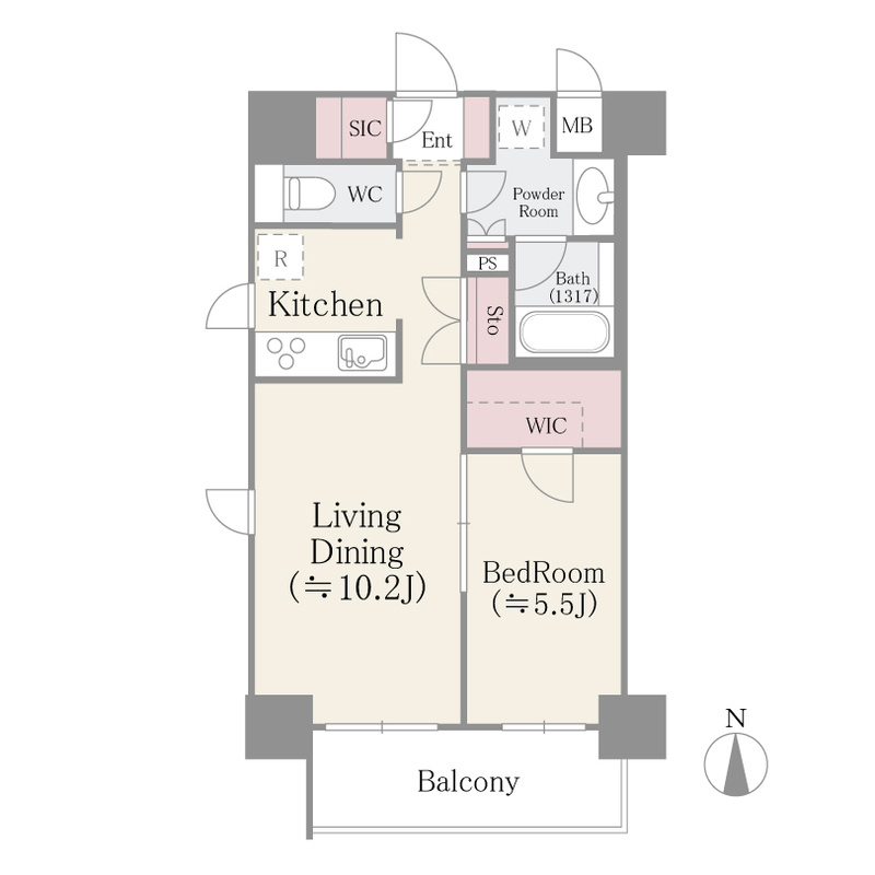 モアナ錦糸公園の間取り