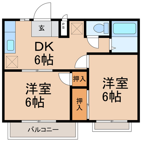 【間取り】 | コーポ藤