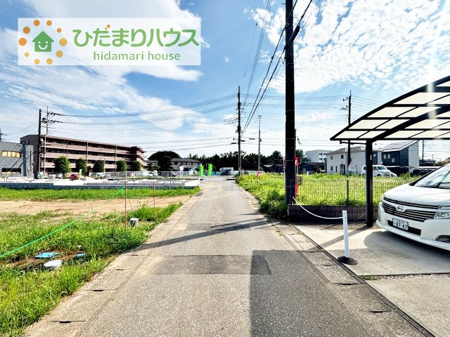 【前面道路含む現地写真】 | 土浦市木田余西台第2　新築戸建　3号棟 | 7月30日撮影