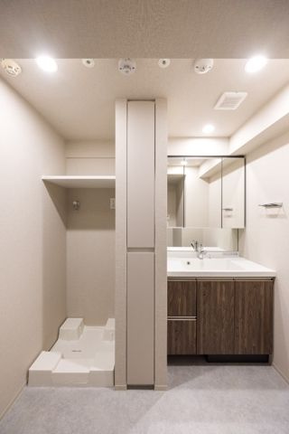 ワンルーフフラット門前仲町の独立洗面台